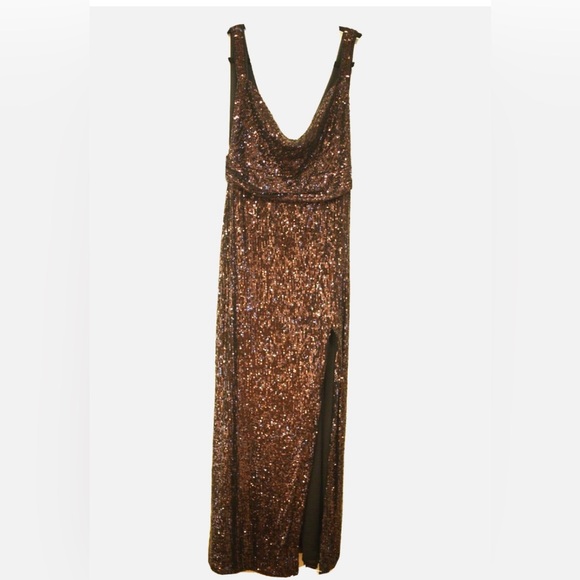 NWT Free People Sequin Maxi Dress Size 8 - Picture 5 of 14